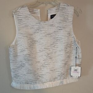 Laundry by Shelli Segal Tweed top - Fringe, NWT